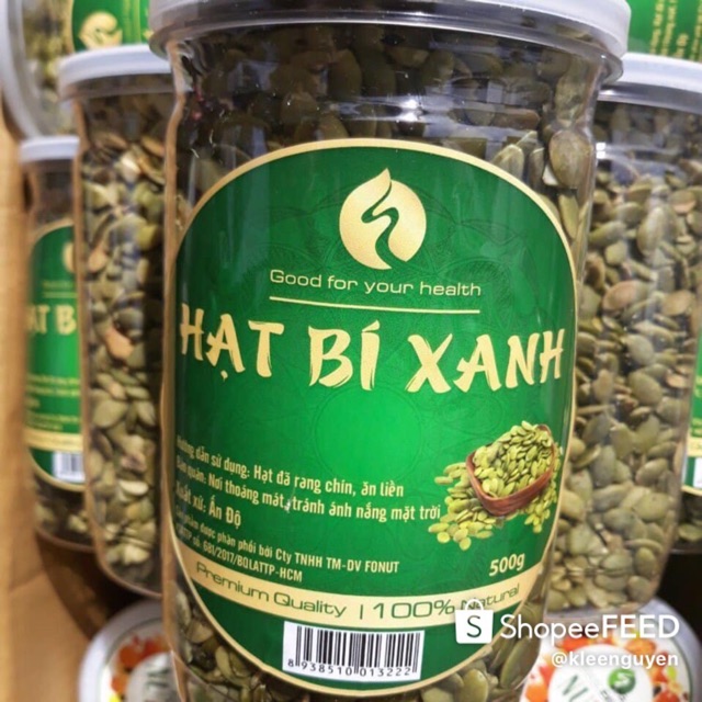 [TẾT GIÁ HẤP DẪN] NHÂN HẠT BÍ XANH NHẬP KHẨU LOẠI 500gr