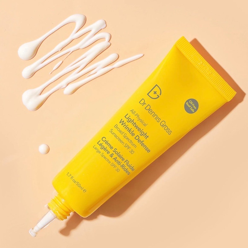 🌿 Kem chống nắng vật lý Dr. Dennis Gross All-Physical Lightweight Wrinkle Defense Broad Spectrum Sunscreen SPF 30
