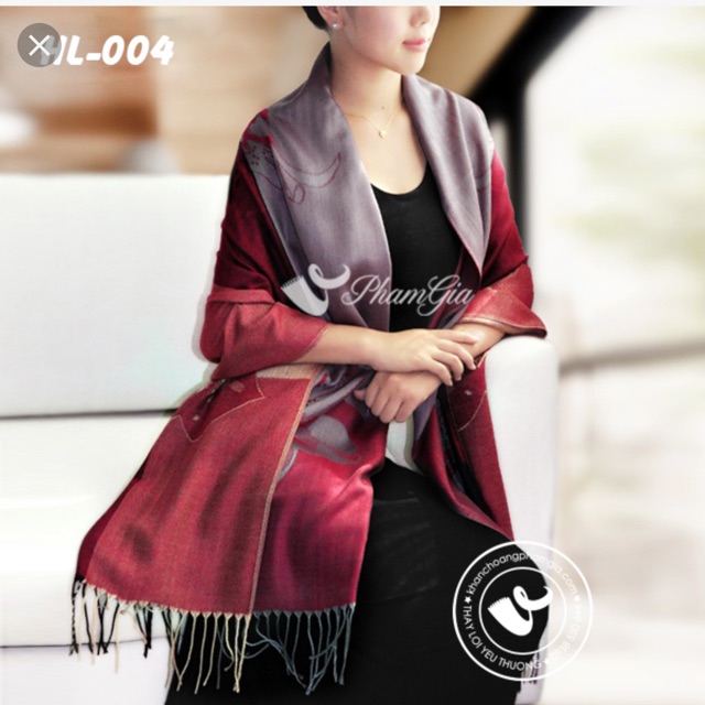 Khăn Choàng hoa ly chất liệu siêu đẹp