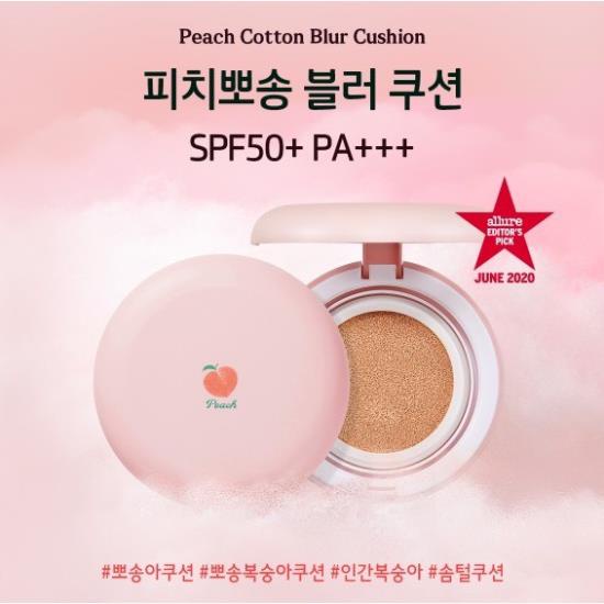 Phấn nước SKINFOOD PEACH COTTON BLUR CUSHION SPF50+PA+++ | BigBuy360 - bigbuy360.vn