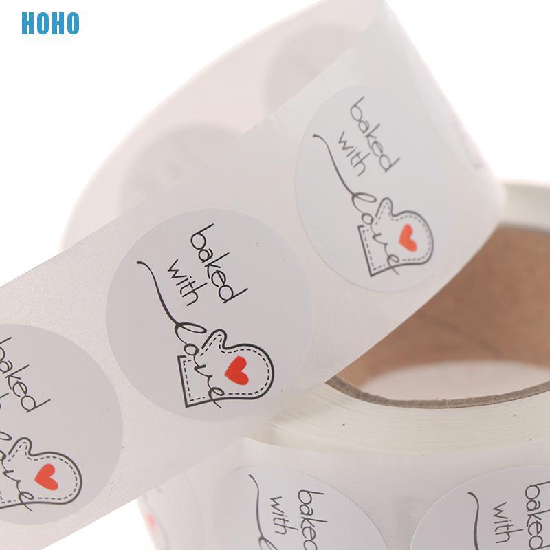 Bộ 500 cái nhãn dán in chữ Thank you for your order trang trí tiện dụng