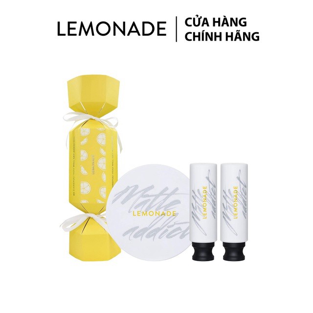 tuan099 Combo LEMONADE 02 Son lì dạng thỏi Matte Addict Lipstick (3.8g x2) & 01 Phấn nước Matte Addict Cushion 16g tuan0 | BigBuy360 - bigbuy360.vn