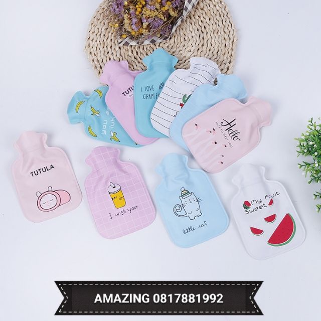 Túi sưởi chườm nóng lạnh mini bọc vải 10 mẫu siêu đẹp 2019 T.0600