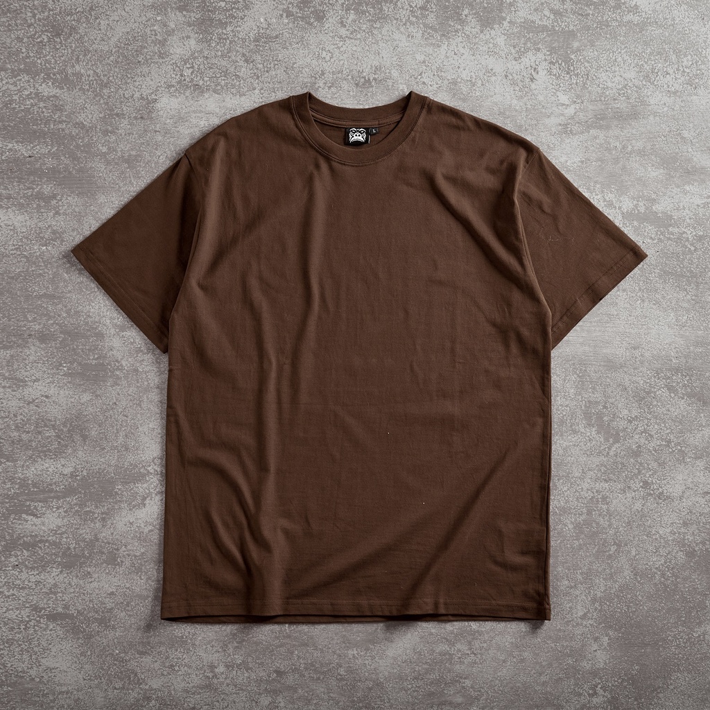 Áo Thun Trơn Tay Lỡ Gori Basic Tee | Nâu Form Rộng Hàng Hiệu, Cao Cấp