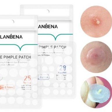 Miếng dán mụn LANBENA tràm trà giảm mụn ban ngày ban đêm Acne Pimple Patch