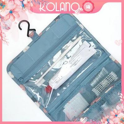 Túi đựng mỹ phẩm KOLANO túi đựng đồ cá nhân tiện ích đi du lịch, công tác có móc đa năng HG-001192