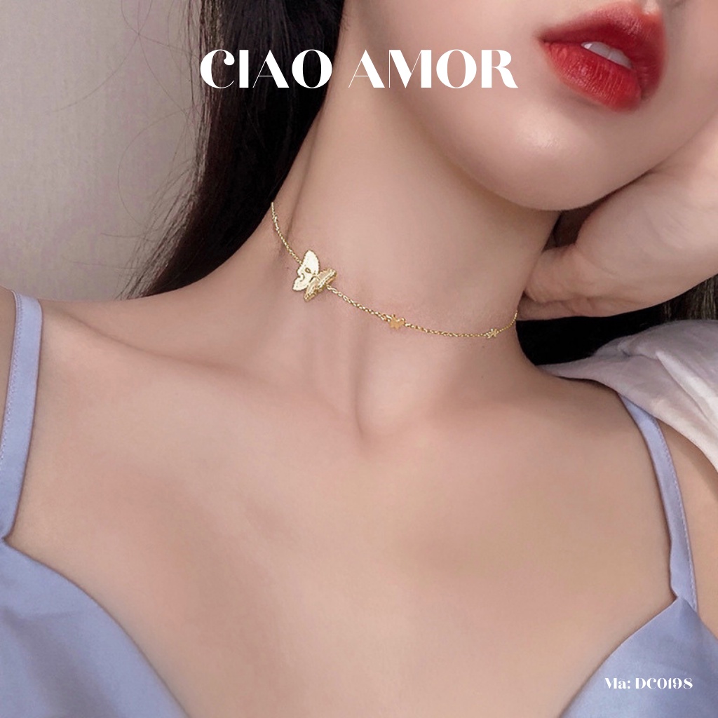 Dây chuyền nữ, chocker ôm cổ cánh thanh lịch Trang sức Ciao Amor - DC0198