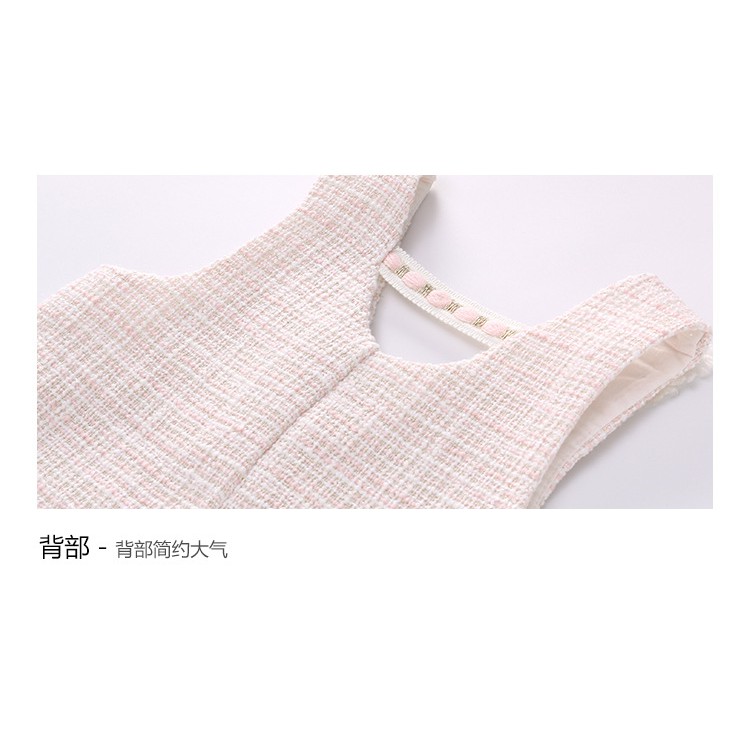 Set Váy dạ kèm áo dài tay xinh xắn cho bé gái 9-17kg (HÀNG QCCC) SS61