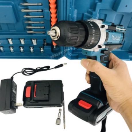 Máy khoan Makita 36V 3 Chức Năng, 24 Phụ kiện, khoan tường bắn vít - Hàng Loại 1 lõi đồng không chổi than .Hàng Cao Cấp