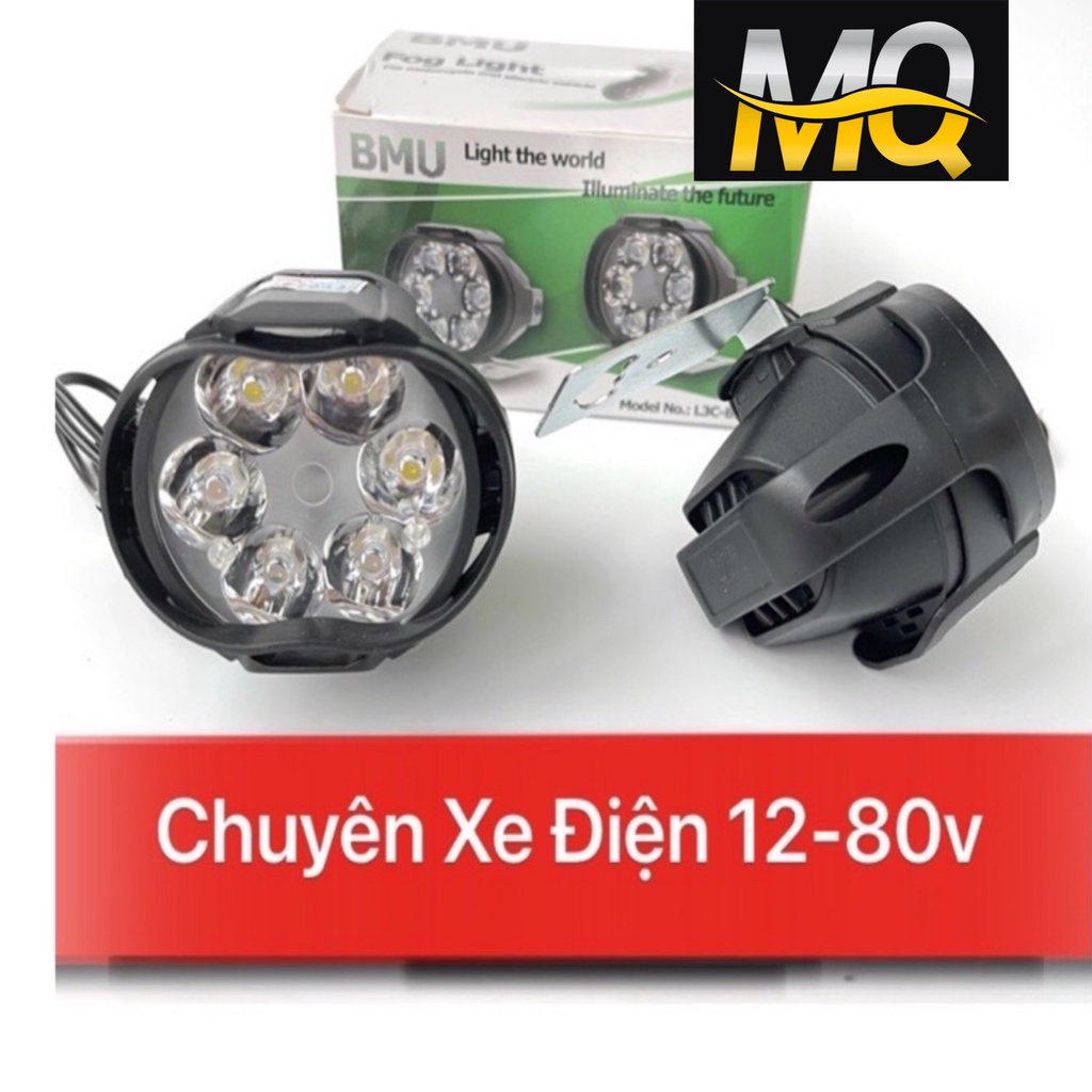 ĐÈN TRỢ SÁNG XE MÁY L5 6 LED LẮP XE MÁY - XE ĐẠP ĐIỆN / MS.MOTOR