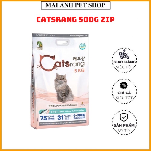 Thức Ăn Cho Mèo Hạt Khô Catsrang Hàn Quốc - 1KG(ZIP Mai Anh)