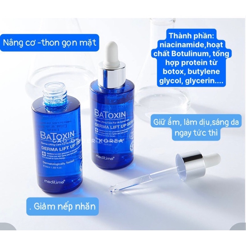 TINH CHẤT SERUM NÂNG CƠ & THON GỌN KHUÔN MẶT BATOXIN DERMA LIFT UP SERUM 50ml