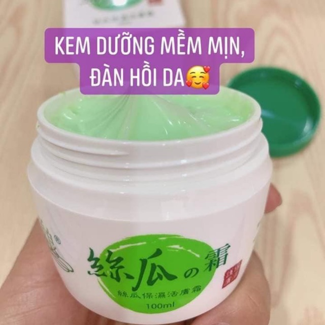 Kem Dưỡng Ẩm Mướp Hương Dưa Leo MIT LUFFA Lành Tính Đài Loan 100ml