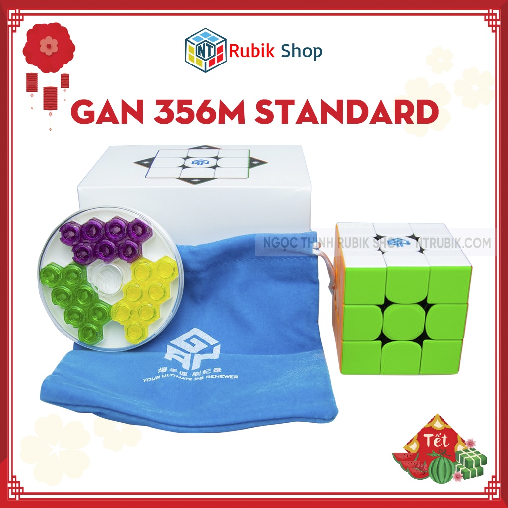 [Hàng Hot] Rubik 3x3x3 GAN 356M phiên bản STANDARD- Siêu phẩm mới nhất từ hãng Gan (087)