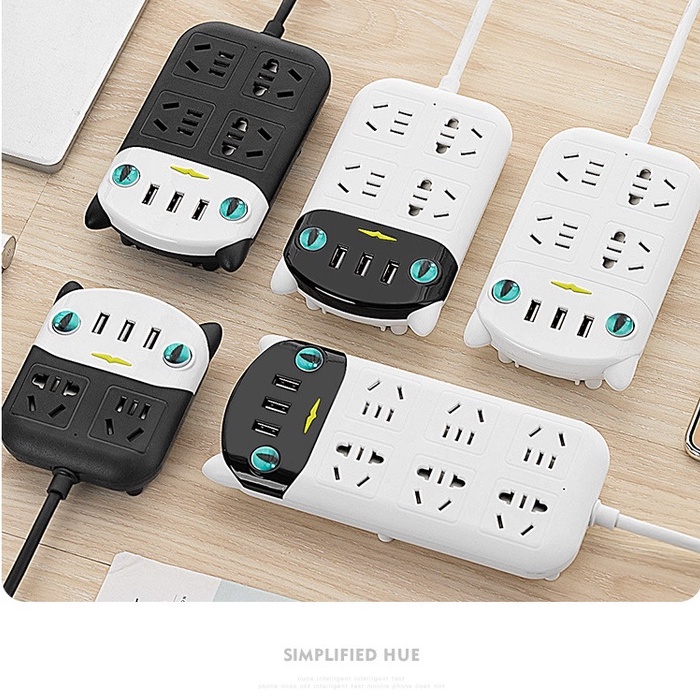 Ổ Cắm Điện Thông Minh Đa Tính Năng Chống Giật, Ổ Điện 2-3 Cổng Có Đầu Cắm USB Chống Cháy Nổ Chính Hãng GOLDEER