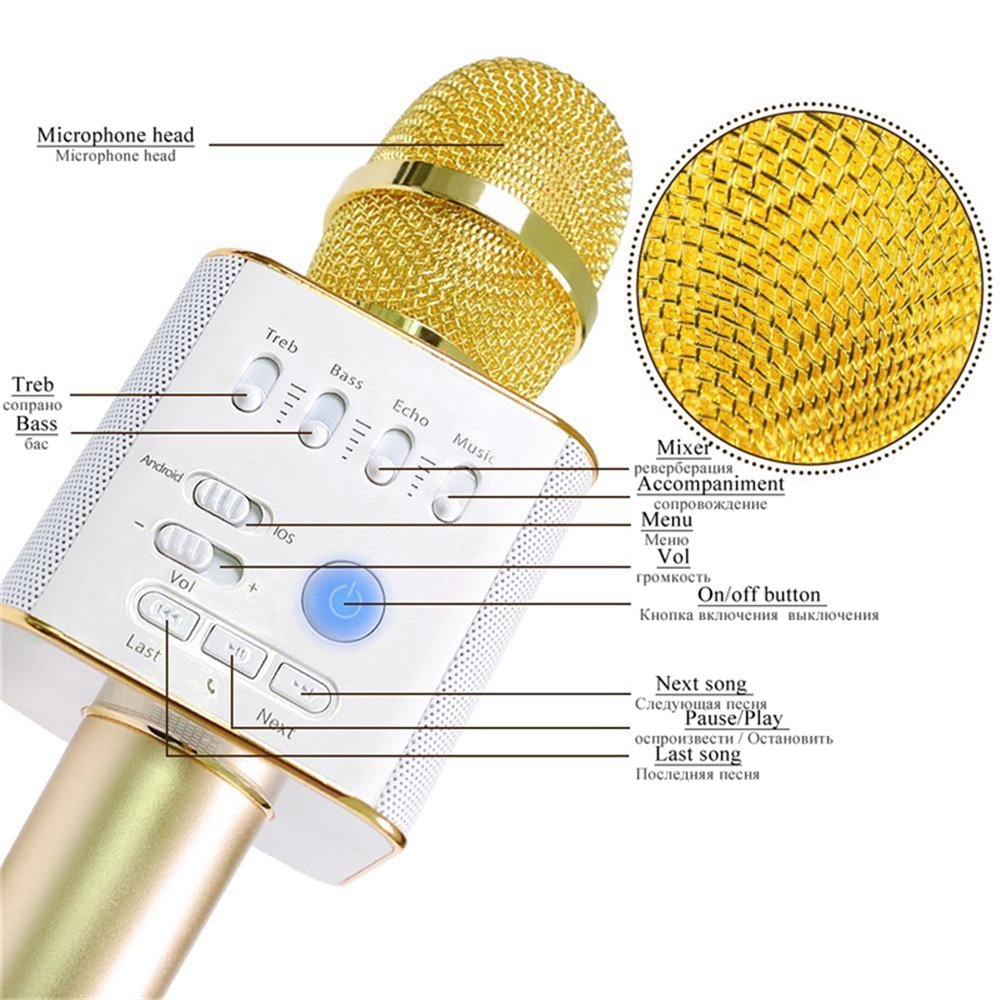 Micro karaoke kết hợp loa Bluetooth Q9