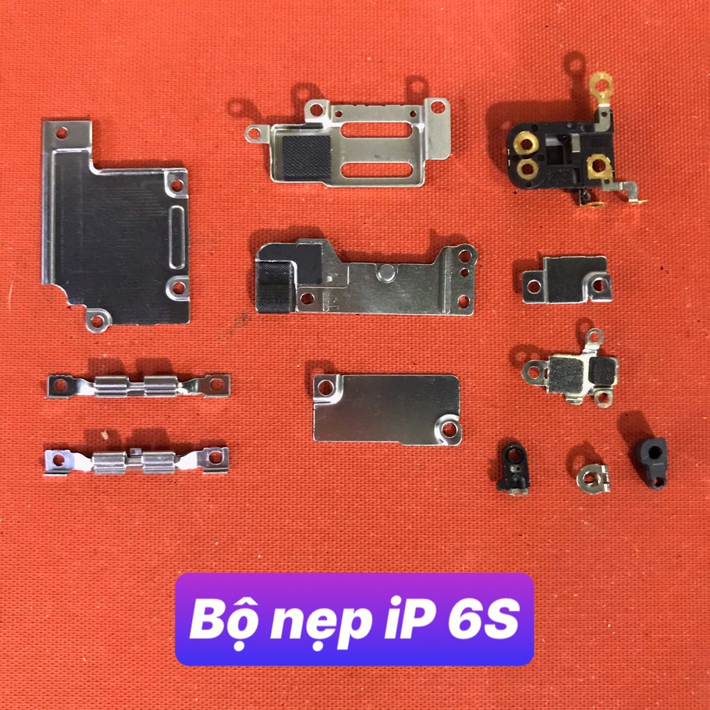 Bộ nẹp sắt trên main iphone 5 6 6s 7 7plus 8 8plus X, không kèm ốc