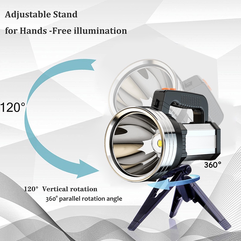 Đèn pin cầm tay siêu sáng 4 pin 12000 mAh 7000 lumen