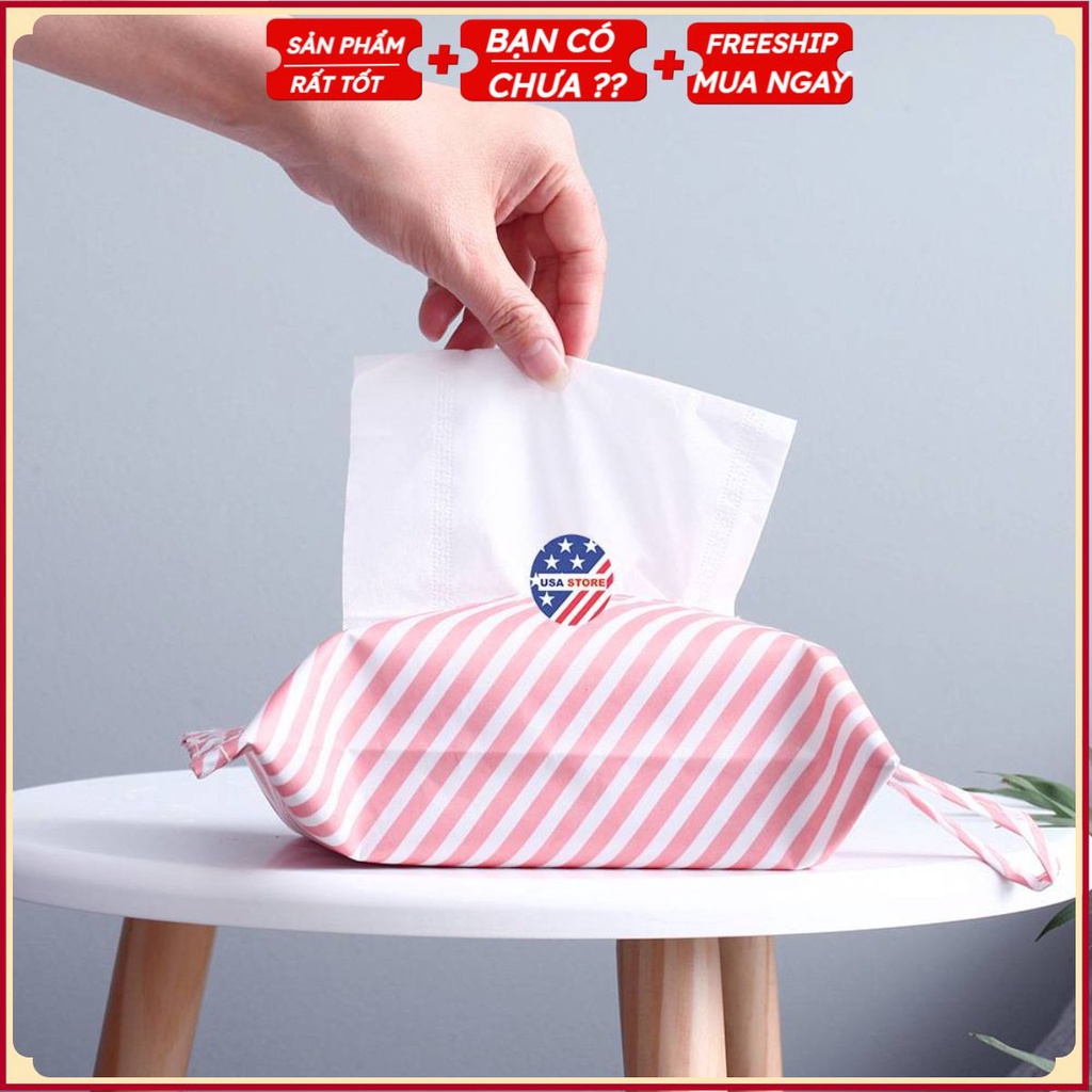 TÚI VẢI Hoa Văn Đẹp ĐỰNG GIẤY ĂN, GIẤY LAU MIỆNG Decor, Trang Trí Bàn Ăn