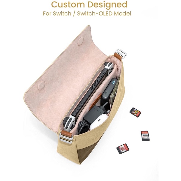 TÚI TOMTOC (USA) LADY FASHION ACCESSORIES KHAKI A0203K1 ORANGE A0203O1