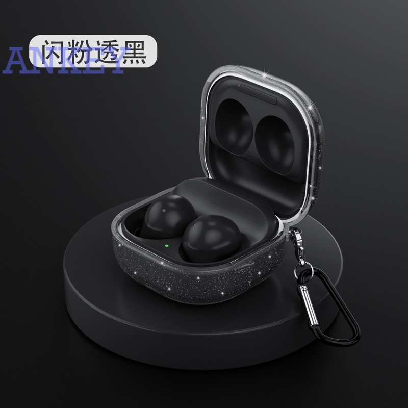 Samsung Buds Live / Buds Pro / Buds 2 Vỏ bảo vệ hộp sạc tai nghe silicon trong suốt chống thấm nước lấp lánh cho