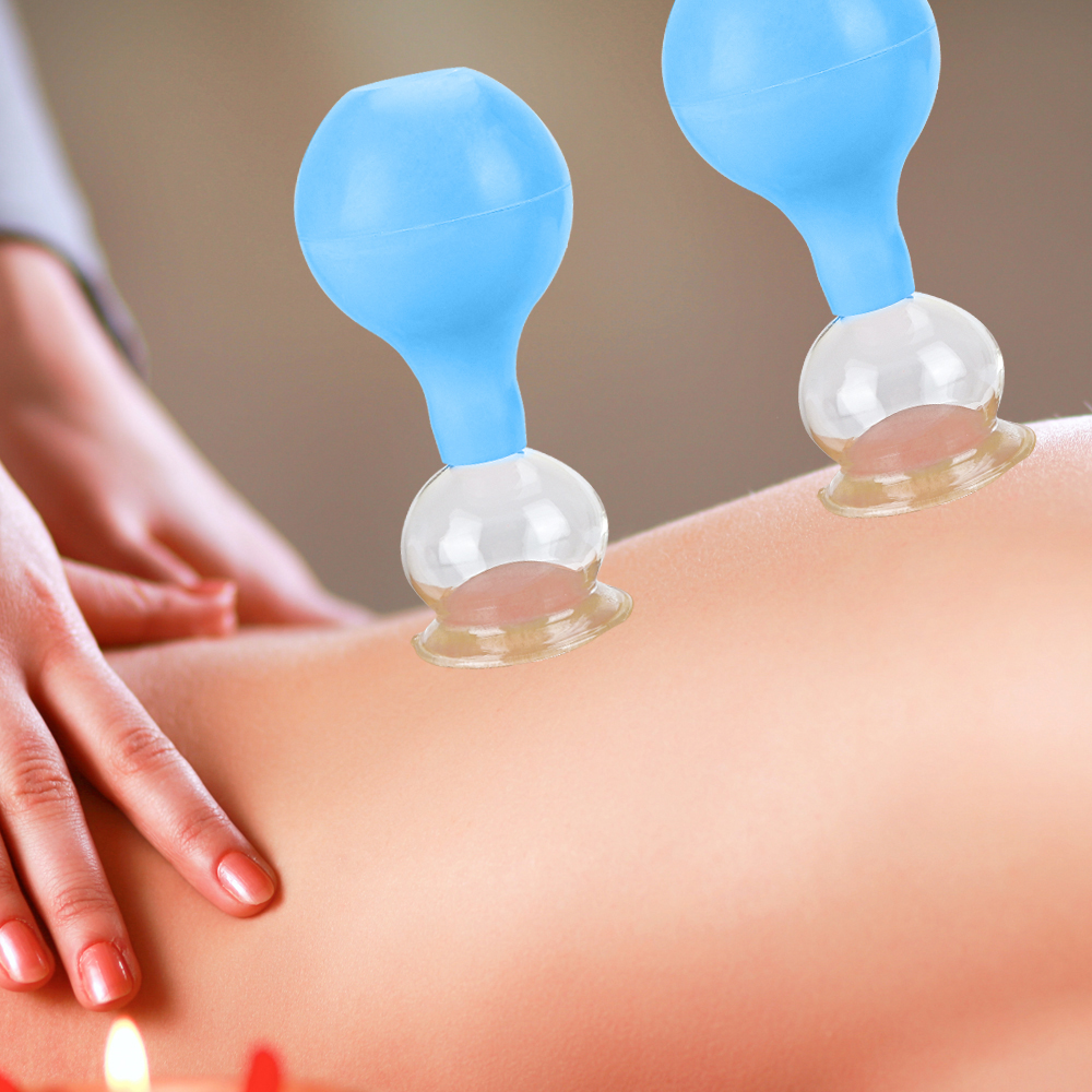 Cốc giác hơi massage chân không bằng thủy tinh đầu cao su