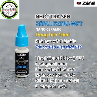 Dầu nhớt tra sên xích xe đạp ZEFAL NANO CERAMIC EXTRA WET 10ml
