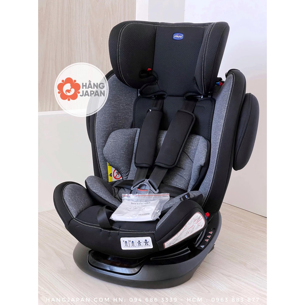 Ghế ngồi ô tô Chicco UNICO ISOFIX xoay 360 độ cho bé từ sơ sinh đến 12 tuổi - HÀNG CHÍNH HÃNG