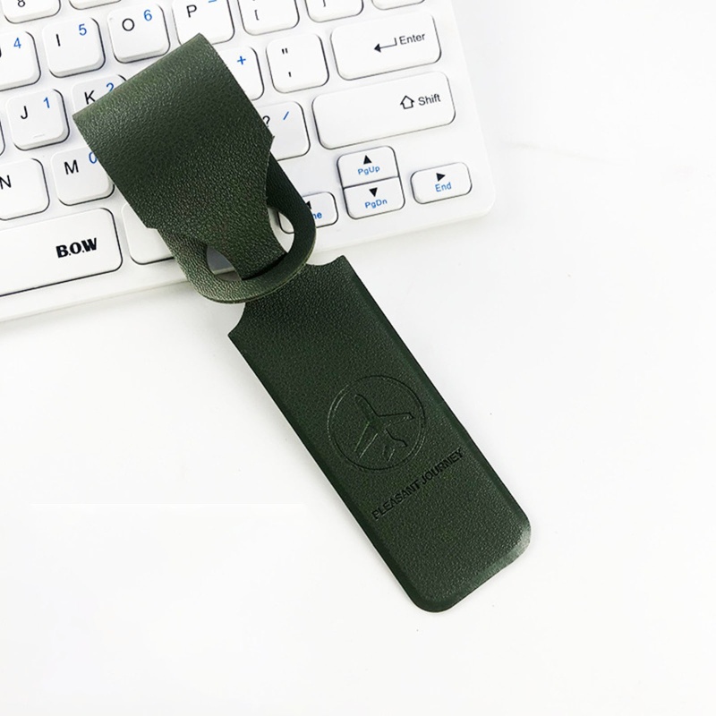 Comereally Thẻ Tên Gắn Hành Lý Du Lịch Bằng Da pu Giá Đỡ