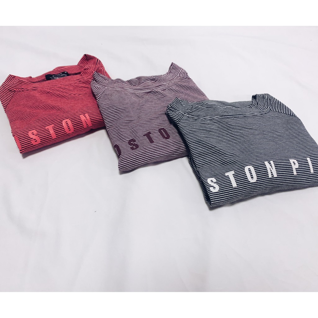 Áo thun kẻ cổ tròn dài tay cao cấp TK FASHION - K20