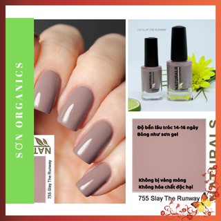 [Sơn Thường Như Sơn Gel] Sơn Móng Tay Màu Nude Đất 15ml ONC Organic Natural Collection