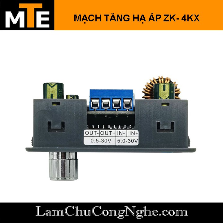 Mạch tăng áp hạ áp buck boost Tự Điều Chỉnh 0.5-30V 4A ZK-4KX