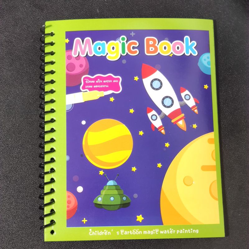 Tranh Tô Màu Nước Ma Thuật Tự Xóa, Sách Tập Tô Thần Kỳ, Magic Water Book Cho Bé