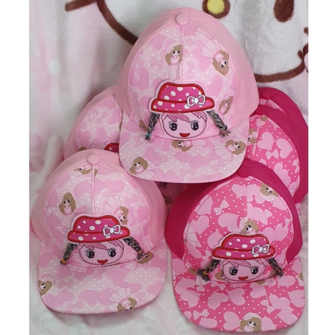 Nón bé gái thêu hình công chua cho bé 2-5 Tuổi