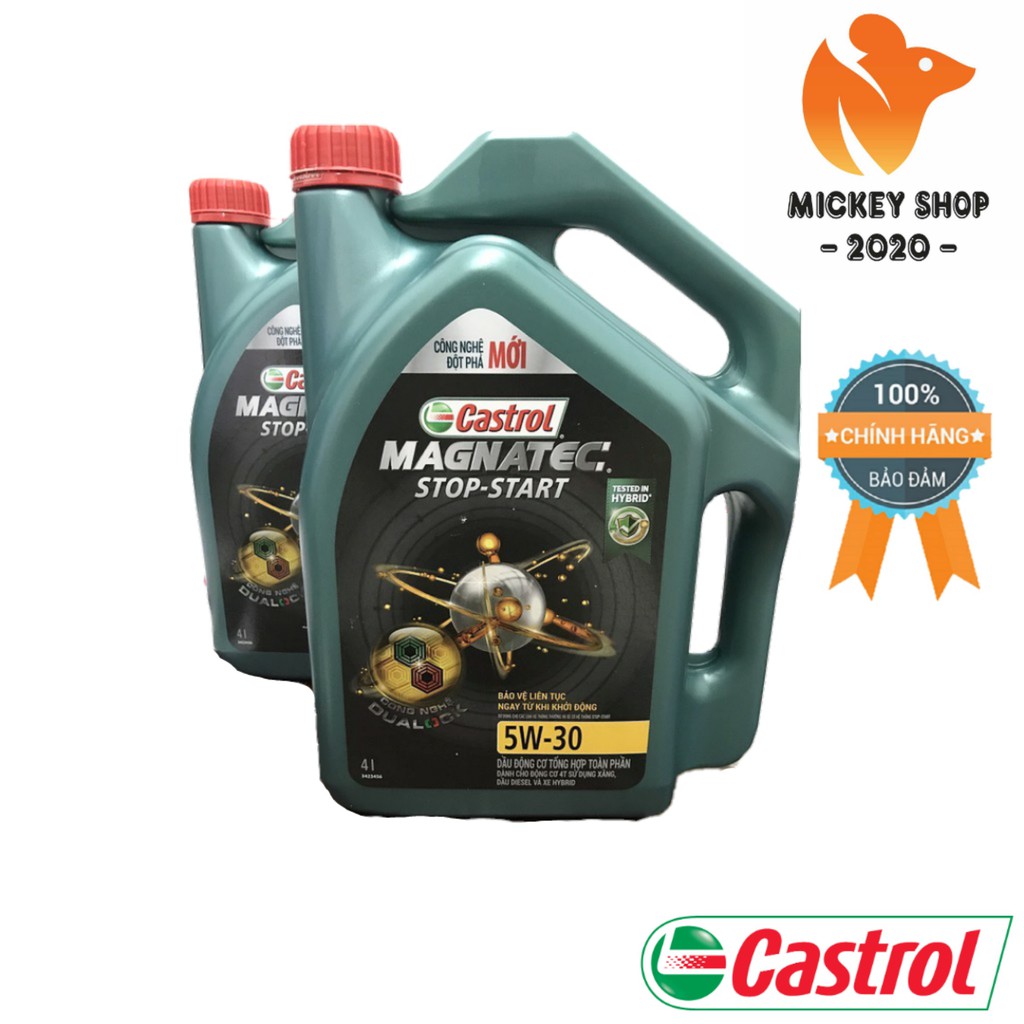 [ CHÍNH HÃNG ] Dầu Động Cơ Castrol MAGNATEC STOP-START 5W30 4 LÍT - TỔNG HỢP TOÀN PHẦN