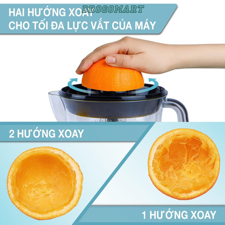 Máy vắt cam tự động, Ép cam bằng điện chính hãng của Đức dung tích 700ml bảo hành 12 tháng