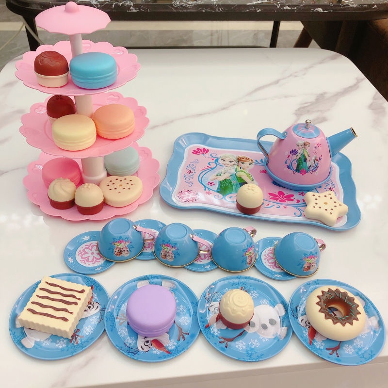 Bộ Đồ Chơi Ấm Trà / Bánh Tart / Ấm Trà Bằng Thiếc Độc Đáo Thú Vị Cho Bé Mẫu Giáo