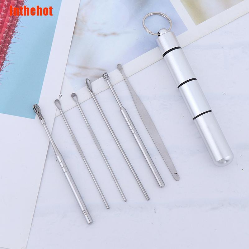 (Hàng Mới Về) Bộ 6 Dụng Cụ Vệ Sinh Tai Nhỏ Gọn Tiện Lợi