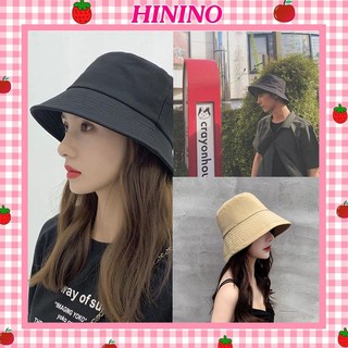 Mũ bucket Hinino 2 mặt tròn vành phong cách ulzzang Hàn Quốc MD05