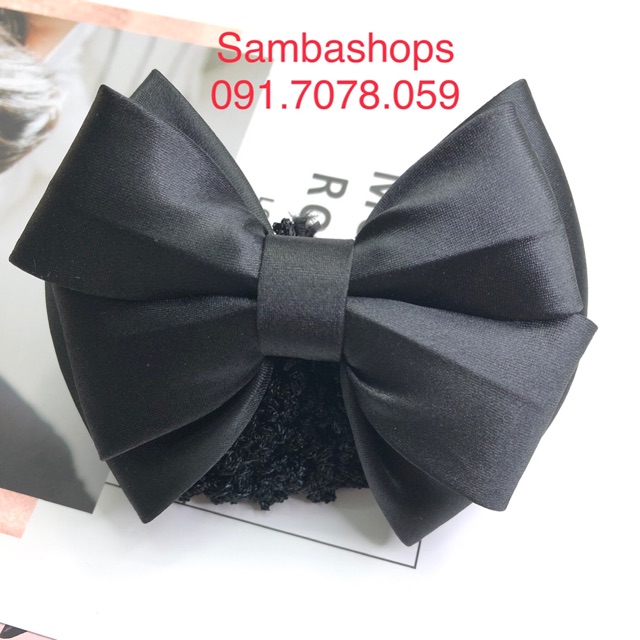 Kẹp búi lưới, kẹp tóc lưới hình nơ