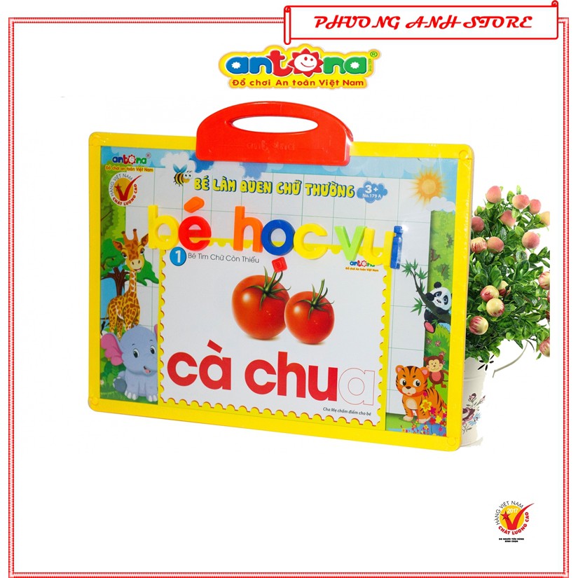 BẢNG CHỮ CÁI NAM CHÂM TIẾNG VIỆT 5 IN 1 ANTONAHÀNG VNĐồ chơi thông minh cho bé trai,gái giáo dục sớm trẻ em 3-6 tuổi