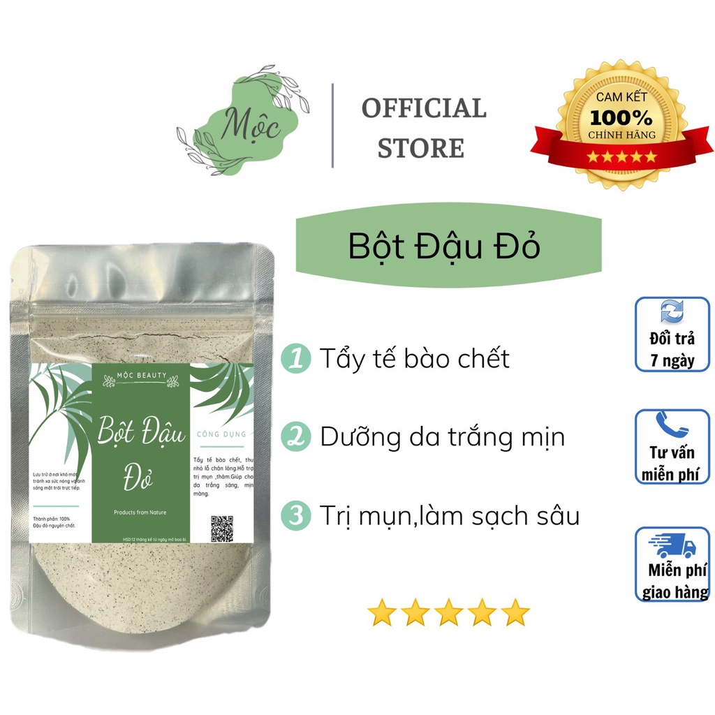 100gr Bột đậu đỏ nguyên chất