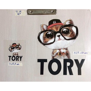 set 2 sticker hình ủi nhiệt mèo (lớn+ nhỏ)
