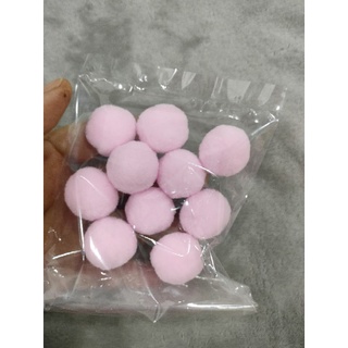 bom bom 2,5 cm ( pom pom )bông len mịn