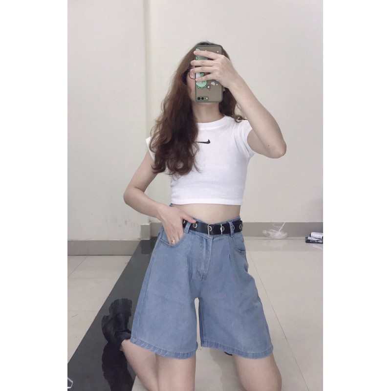[SALE SỐC GIÁ TẬN GỐC]Áo croptop - ngắn tay nikee dành cho các bạn nữ 2 màu đen/trắng cực đẹp❣️❣️ | BigBuy360 - bigbuy360.vn