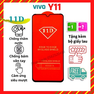 💠CAO CẤP💠 Kính Cường Lực Vivo Y11 - Full màn hình 11D và trong suốt - Độ cứng 9H - Độ trong suốt cực cao.