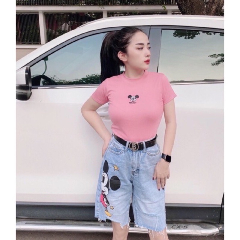 ÁO THUN THÁI BOZIP NỮ CỔ TRÒN TAY LỠ( loại 1)