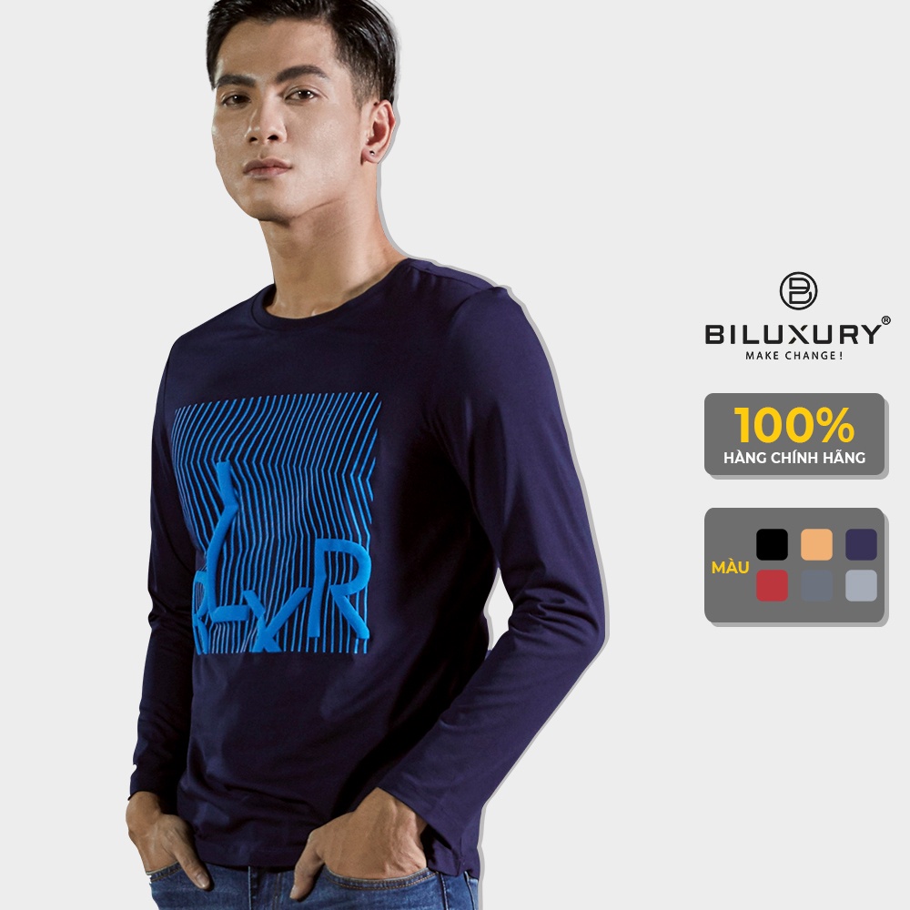 Áo thun nam dài tay hoạ tiết Biluxury giao MẪU NGẪU NHIÊN form slimfit ôm nhẹ ATOH021 | BigBuy360 - bigbuy360.vn