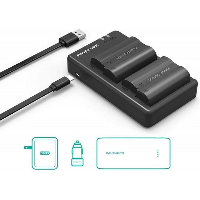 Bộ pin sạc Ravpower EN-EL15 cho máy ảnh Nikon