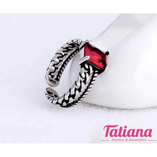 Nhẫn bạc thái đen - Tatiana - n2332 (bạc đen)